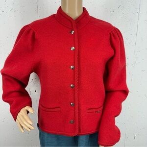 Vintage Geiger Austria Size 34 (US 2/ XS) Boiled Wool Waist Jacket Blazer